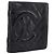 CHANEL Matelasse Cambon Line Bifold Wallet Leather Black Silver CC Auth 194479