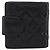 CHANEL Matelasse Cambon Line Bifold Wallet Leather Black Silver CC Auth 194479 - view 2