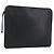 Borsa Clutch Valextra in Pelle Nero Oro Auth 194271A D'oro