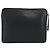 Borsa Clutch Valextra in Pelle Nero Oro Auth 194271A D'oro - vista 2