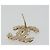 Orecchini CHANEL Metallo Tono Oro CC Auth bs36533 - vista 4
