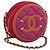 Borsa a tracolla CHANEL Matelasse con catena in tela Pink Gold CC Auth 195524M Rosa D'oro