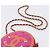Borsa a tracolla CHANEL Matelasse con catena in tela Pink Gold CC Auth 195524M Rosa D'oro - vista 8