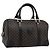 Céline Borsa Boston CELINE Macadam Canvas PVC Pelle Nero Oro Auth 195373V D'oro