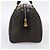 Céline Borsa Boston CELINE Macadam Canvas PVC Pelle Nero Oro Auth 195373V D'oro - vista 3