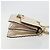 Borsa a spalla con catena FENDI in pelle beige e oro Auth bs36715 D'oro - vista 4