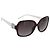 Gafas de sol CHANEL Plástico Blanco Plata CC Auth BA15024