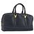 LOEWE Amazonas Borsa a Mano Pelle Blu Navy Oro Auth 195648A D'oro