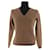 Maglione Prada in cashmere marrone  - vista 1