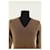 Maglione Prada in cashmere marrone  - vista 2