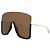 Gafas de sol Shield Gucci GG0540S Cruise 2020 Runway Negro Dorado