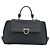 Salvatore Ferragamo Sofia Satchel Grainy Leather Large Nero