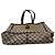 Borsa Tote Gucci in tela marrone - vista 3