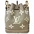 Borsa a tracolla Louis Vuitton Monogram Empreinte Nano Noe Beige - vista 3