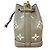 Borsa a tracolla Louis Vuitton Monogram Empreinte Nano Noe Beige - vista 4