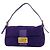 Zucca Fendi lila Wildleder Schultertasche