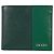 Portafoglio bi-fold Prada in pelle Saffiano verde