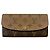 Louis Vuitton Monogram Reverse Portefeuille Emilie Long Wallet Marrone Monogramma