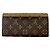 Louis Vuitton Monogram Reverse Portefeuille Emilie Long Wallet Marrone Monogramma - vista 2