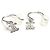 Céline Orecchini a goccia Celine Macadam Diamond White Gold D'oro - vista 2