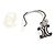 Céline Orecchini a goccia Celine Macadam Diamond White Gold D'oro - vista 3