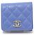 Cartera Chanel Matelassé Tri-fold Azul