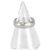 BURBERRY LONDON Platinum 900 Band Ring Silber