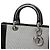 Borsa Christian Dior Dior Lady Canvas Patent Nero - vista 8