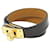 Hermès Bracelet chaîne Hermes Kelly Double Tour Noir Doré  - vue 1
