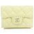 Cartera tri-fold Chanel Timeless Classic Line Yellow Amarillo
