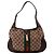Borsa Hobo Gucci Jackie GG Canvas Medium Marrone Monogramma