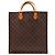 Louis Vuitton Monogram Sac Shopping Tote Bag Marrone Monogramma