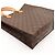 Louis Vuitton Monogram Sac Shopping Tote Bag Marrone Monogramma - vista 9