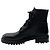 Botas de combate Storm de cuero negro Pedro Garcia - vista 3