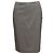 Falda lápiz de lana a cuadros gris Alexander McQueen Talla IT 42