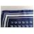 Sciarpa in seta Christian Dior Bianco Blu navy Blu chiaro - vista 4