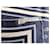 Sciarpa in seta Christian Dior Bianco Blu navy Blu chiaro - vista 5