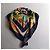 Foulard in seta Gucci con stampa floreale e farfalle Nero Rosa Bianco D'oro Verde Arancione Porpora Giallo - vista 8