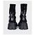 Prada Black Glossy Leather Ankle Boots - EU 39 Pre-owned - view 4