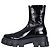 Prada Black Glossy Leather Ankle Boots - EU 39 Pre-owned