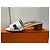 Hermès Oasis Mules Sandali in pelle bianca tg 37.5 Marrone Bianco - vista 2