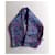 Sciarpa in seta Paisley Etro Rosa Blu Porpora Blu scuro  - vista 6