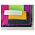 Écharpe en soie Yves Saint Laurent Noir Rose Multicolore Vert Violet Jaune  - vue 2