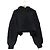 Autre Marque CLANE Boa Strick-Hoodie Schwarz