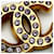 Spilla Chanel Coco Mark D'oro Porpora  - vista 10