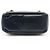 Borsa tote Gucci Abbey in pelle e tela blu navy - vista 5