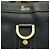 Borsa tote Gucci Abbey in pelle e tela blu navy - vista 9