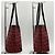 Fendi Zucchino Tote Bag 8BH056 Schwarz Rot - Ansicht 4