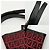Fendi Zucchino Tote Bag 8BH056 Schwarz Rot - Ansicht 8