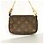 Louis Vuitton Monogram Mini Pochette Accessoires Marrone - vista 10